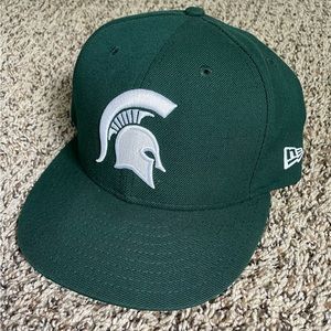 New Era - Michigan State University Spartans MSU - Fitted Team Hat - 7 1/2